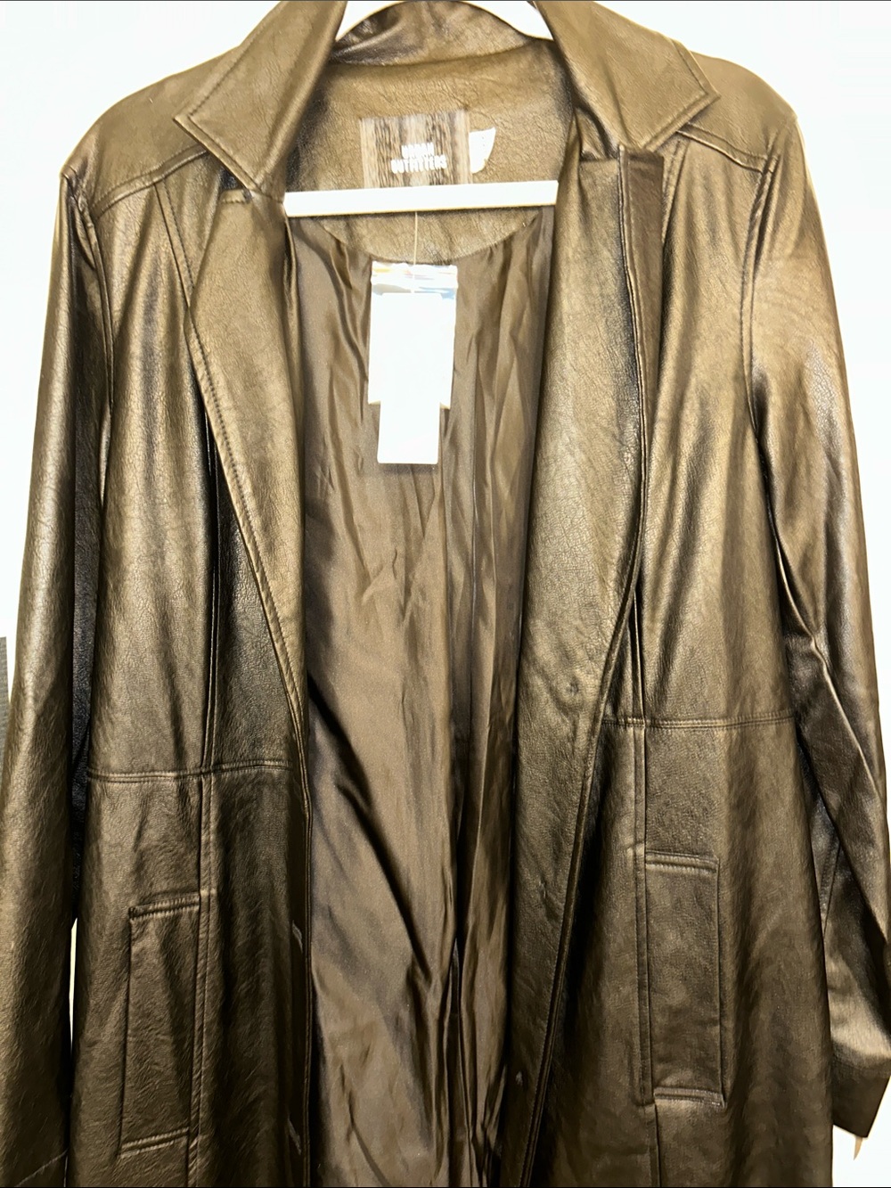 Urban Outfitters Metallic Brown  Trench